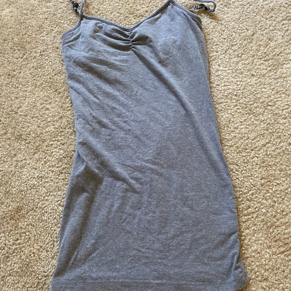 Gray built in bra cami, medium